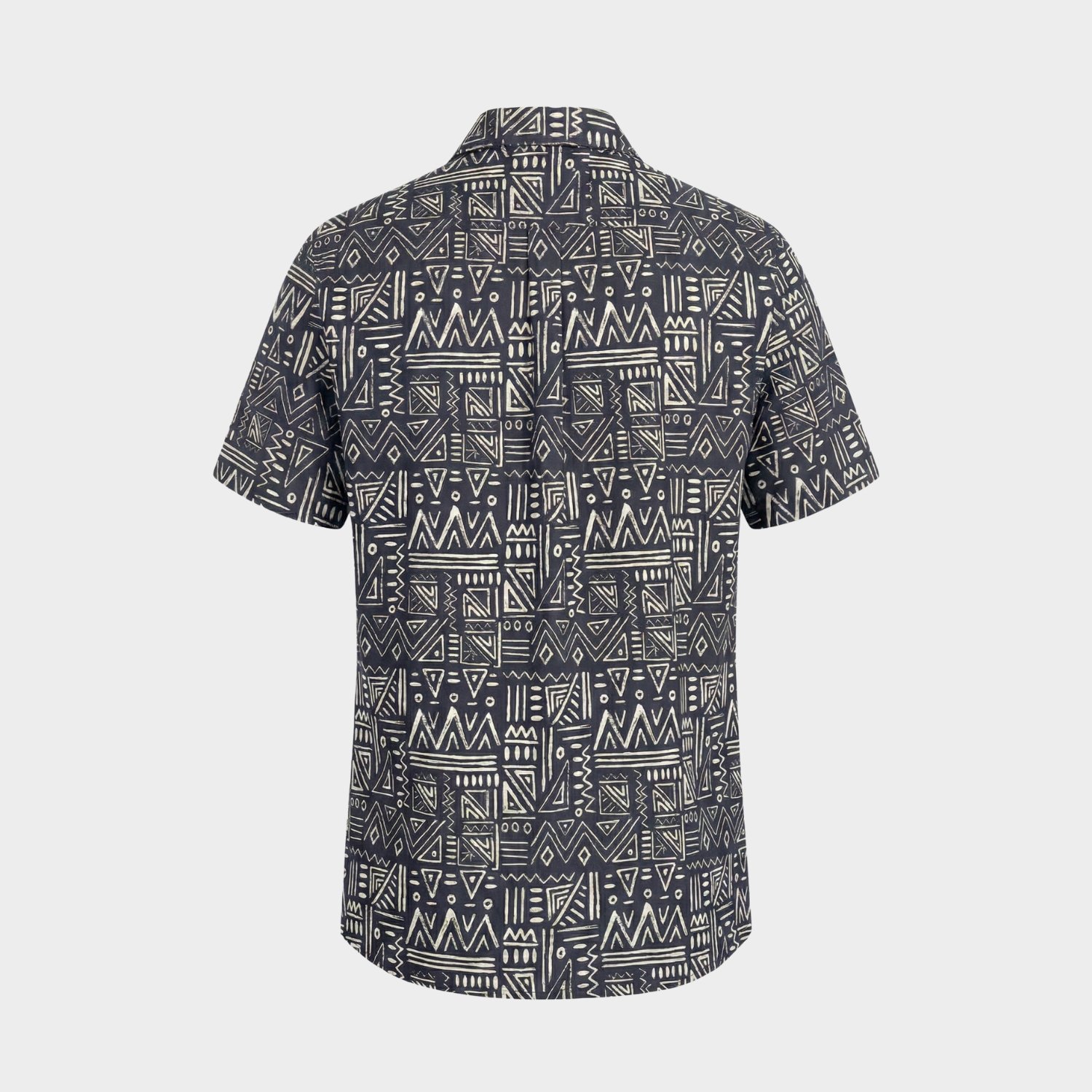 Tribal Print Cuban Shirt (Etheral Echo)