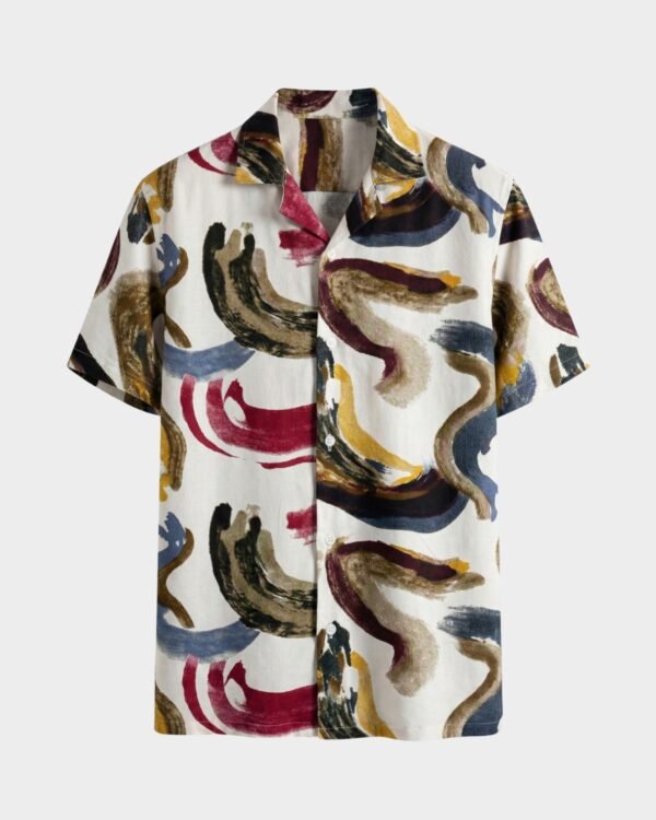 Premium Soft Linen Cuban Shirt (Babyholic Stroke)