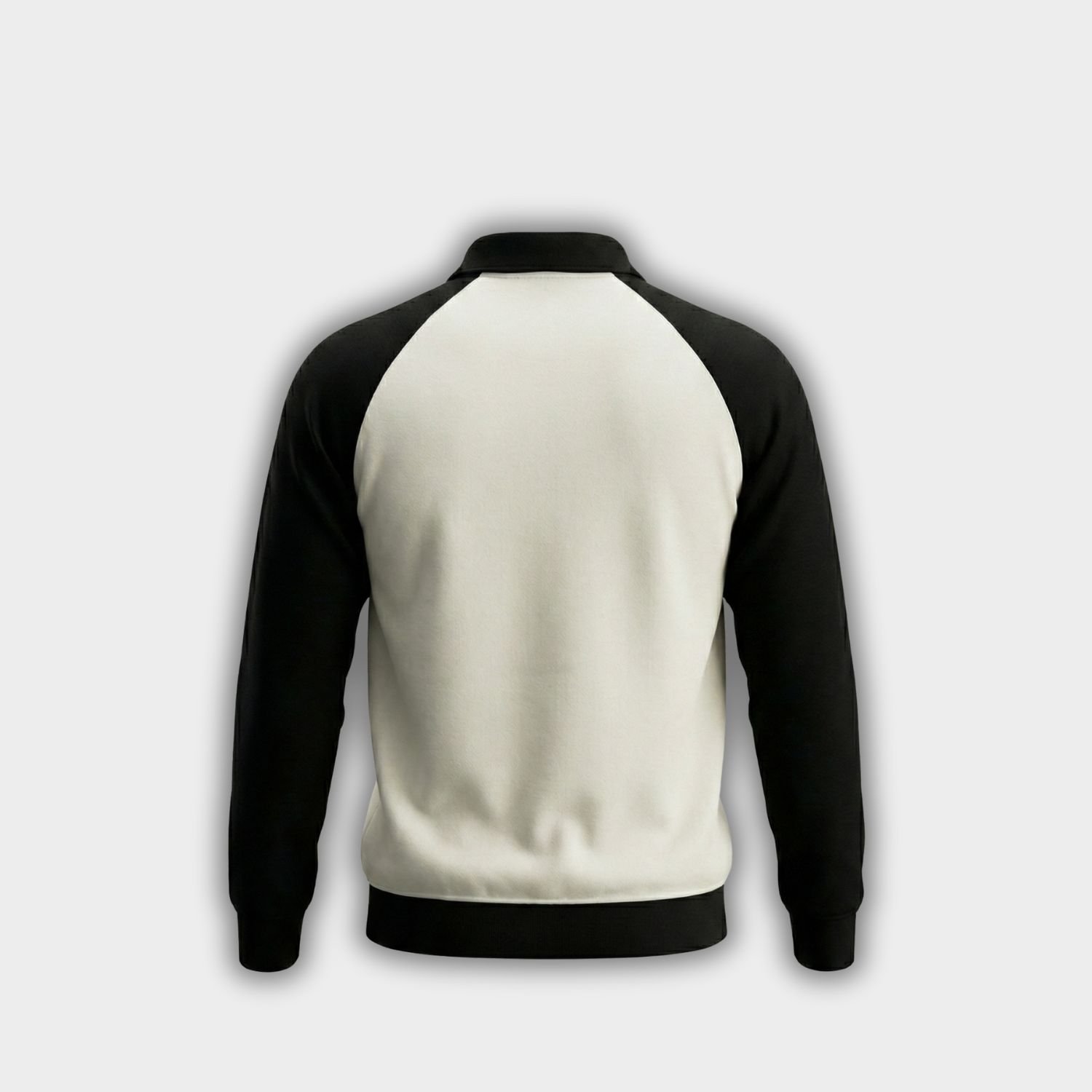 Premium Raglan Zipper Sweatshirt Cream