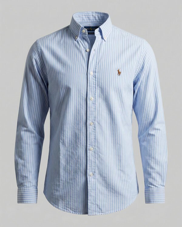 Classic Sky Blue Stripe Oxford Shirt