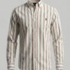 Vintage Brown Stripe Oxford Shirt