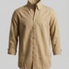 Camel Gold Luxe Satin-Stretch Shirt