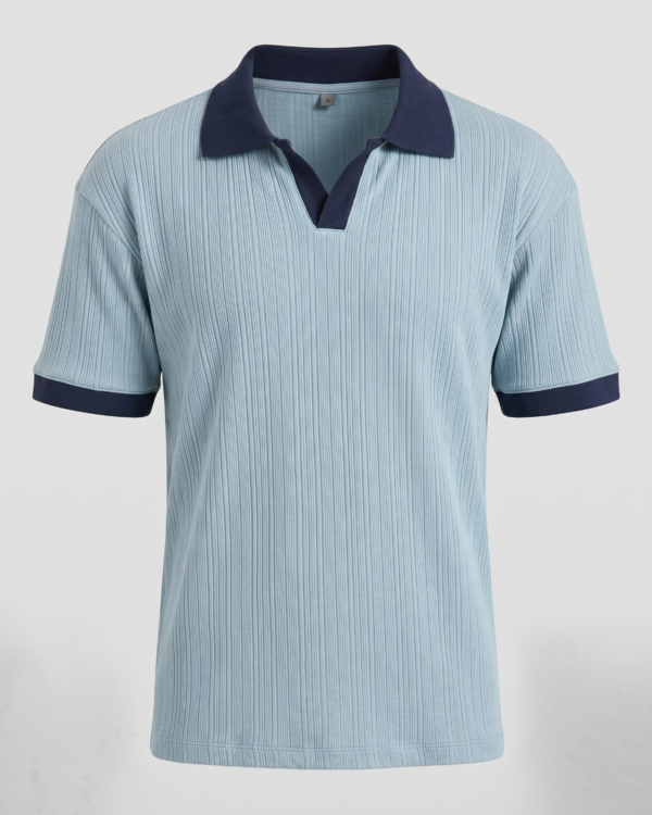 dusty blue polo