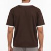 Premium Boxy Fit Lycra Polo Shirt with Contrast Piping (Coffee) - Image 5