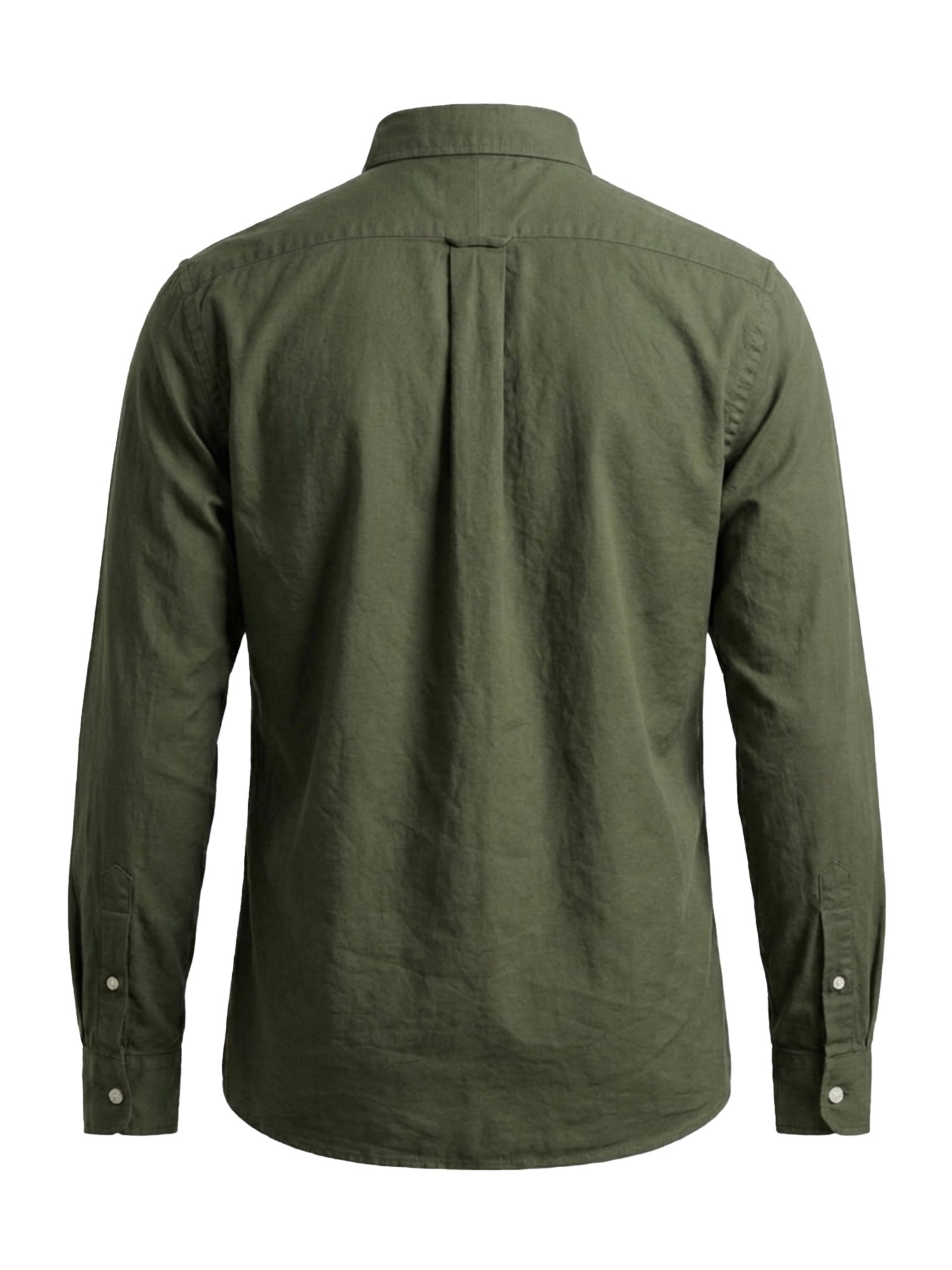 Premium Men's Oxford Cotton Full Sleeve Shirt (Forest Green) - Image 2
