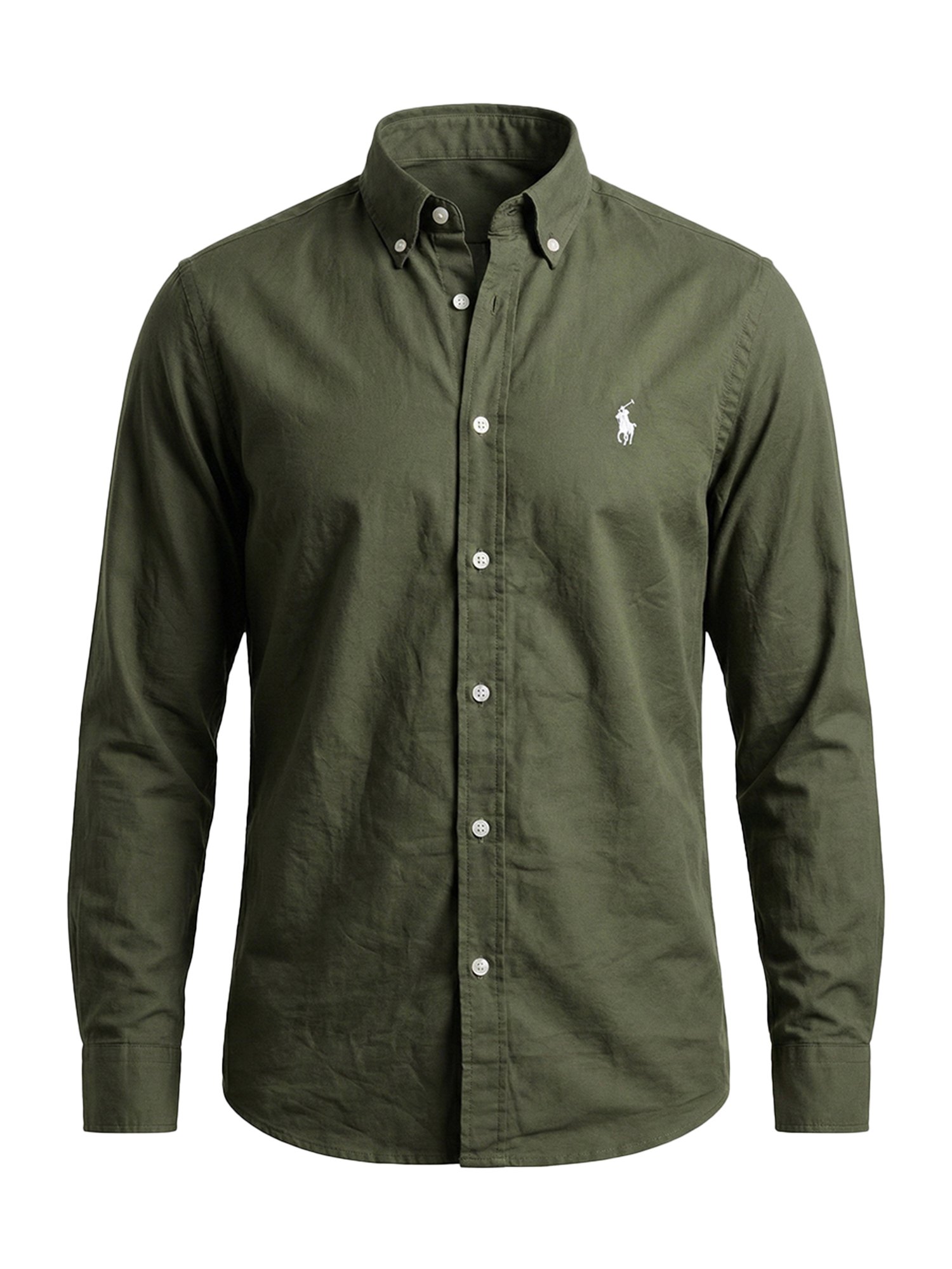 Premium Men's Oxford Cotton Full Sleeve Shirt (Forest Green)