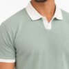 Misty Sage Johnny Collar (V-neck) Polo - Image 2