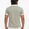 Premium Sage Green Waffle Zipper Polo - Image 4