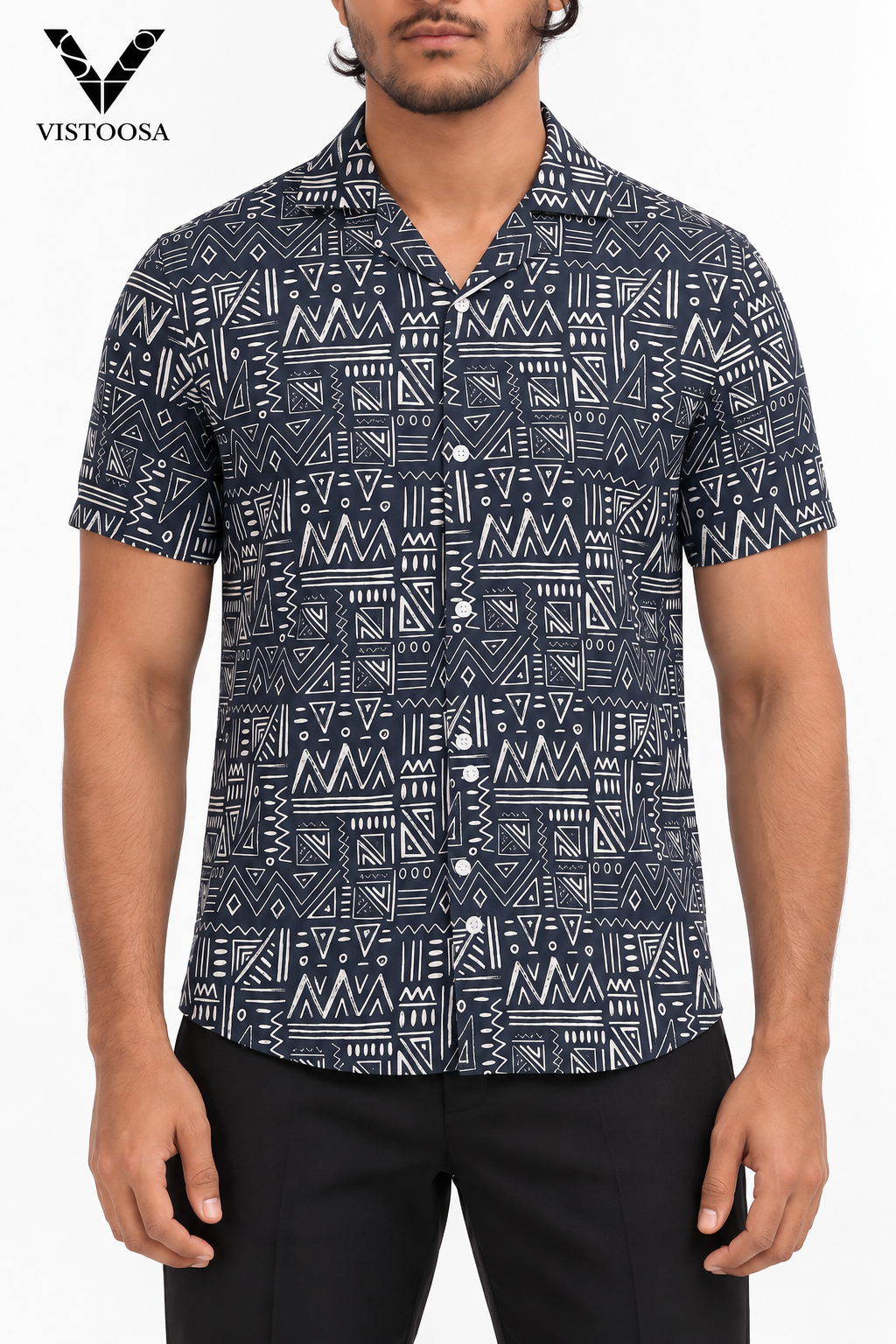 Premium Cuban Collar Shirt (Etharal Echo)