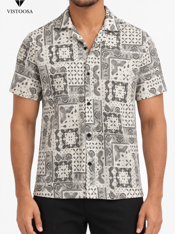 Premium Cuban Collar Shirt (Safiyer Shade)