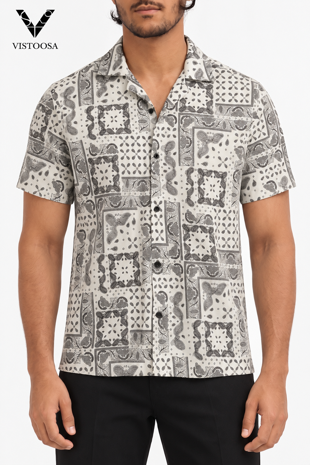 Premium Cuban Collar Shirt (Safiyer Shade)